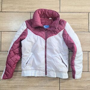 Vintage JC Penney Puffer Ski Jacket Retro Womens Size Medium Coat